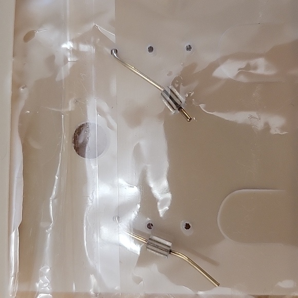 Faux Gold and Diamond Hoop Earrings - Picture 3 of 3